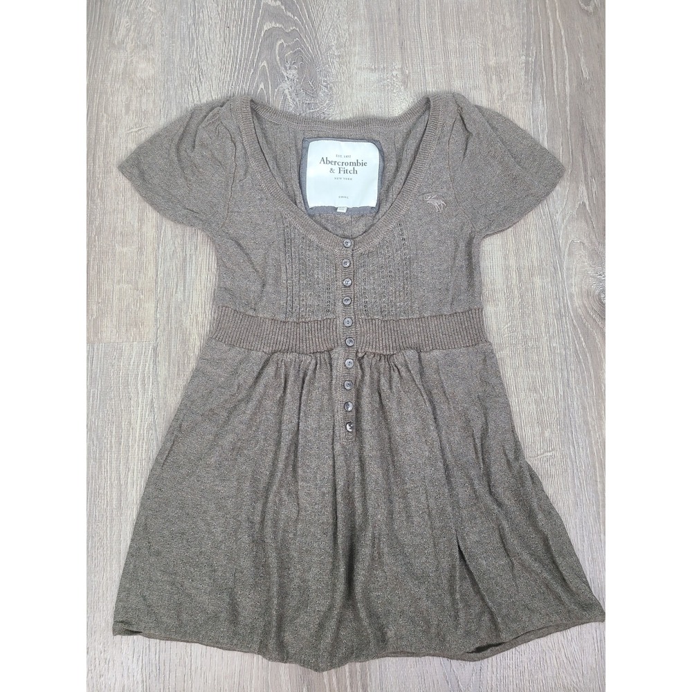Y2K RARE Abercrombie & Fitch Babydoll Henley Twee Rory Gilmore Elena Gilbert
